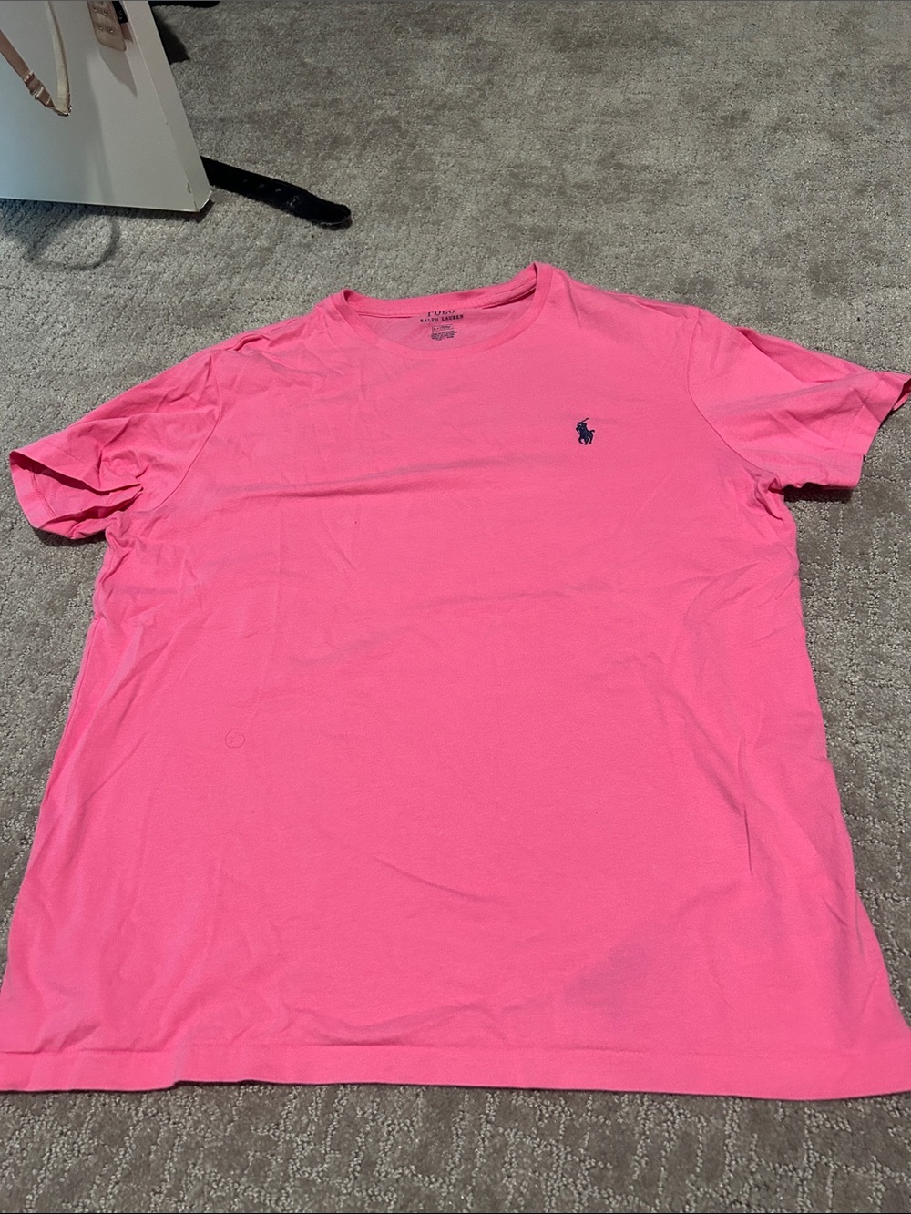 Polo by Ralph Lauren Pink Short-Sleeve Crew Tee with Navy Pony